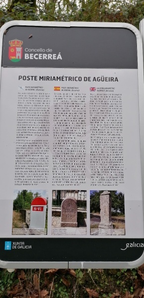 Panel Poste miriamétrico de Agüeira